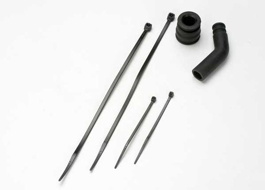 Traxxas Black Pipe Coupler & Deflector TRA5245X