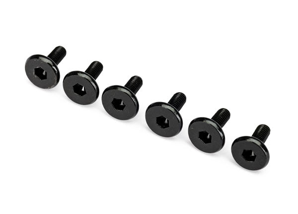 Traxxas Flat-head Machine Screws 3x8mm (6) TRA2627