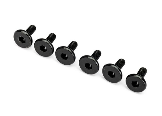 Traxxas Flat-head Machine Screws 3x8mm (6) TRA2627