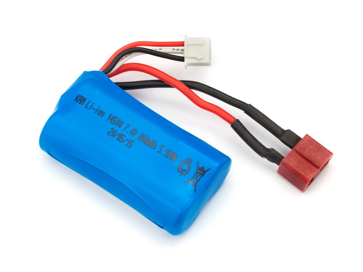 BlackZon Battery Pack Li-ion 7.4v 800mah w/ T-plug, BlackZon Slyder BZN540037