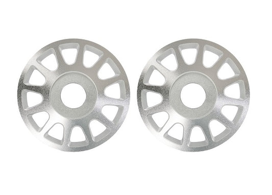 Traxxas Pro Scale Silver Aluminum Wheel Centers (2) TRA10274-SLVR