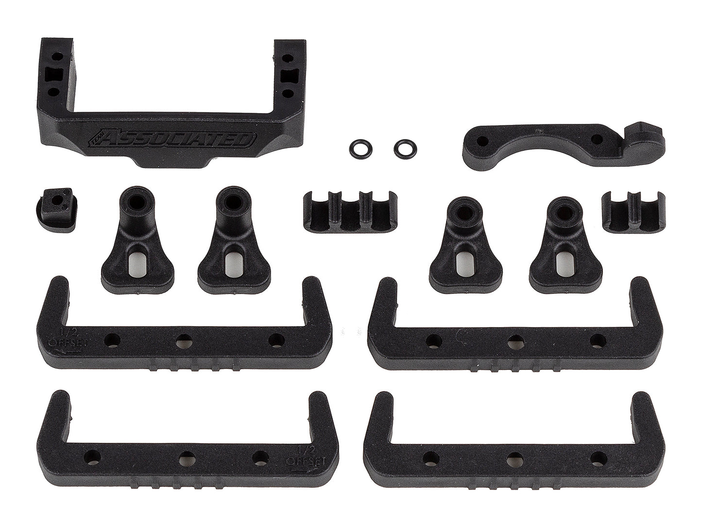 Team Associated RC10B7 Battery, Fan & Servo Mounts Set ASC92418