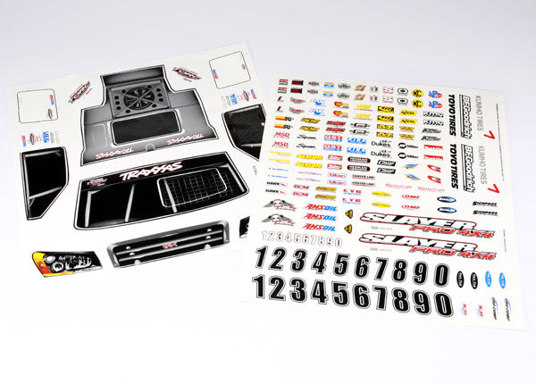 Traxxas Slayer Pro 4x4 Decal Sheets TRA5913X