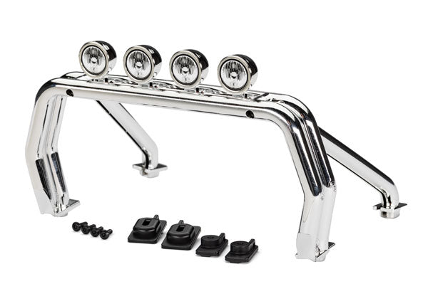 Traxxas TRX-4 Chrome Roll Bar & Mounts TRA9262