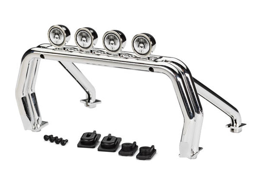 Traxxas TRX-4 Chrome Roll Bar & Mounts TRA9262