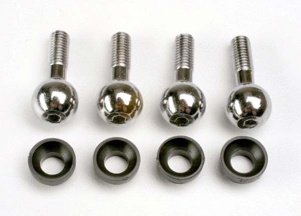 Traxxas Pivot Balls w/ Cap Bushings (4) TRA4933