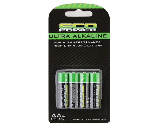 EcoPower Ultra Alkaline Aa Batteries (4) (Mercury & Cadmium Free) ECP-5061