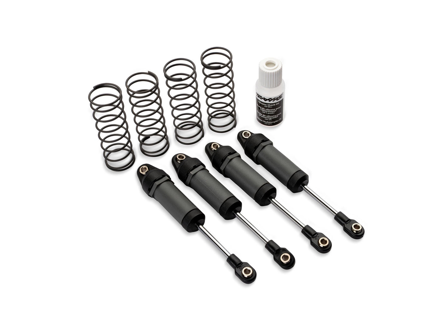 Traxxas Long Gray Ultra Shocks w/ Springs (4) TRA3760-GRAY