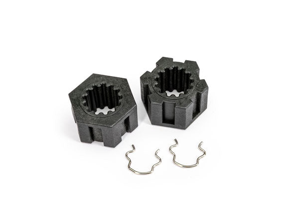 Traxxas Front Hex Hubs & Clips (2) TRA10954