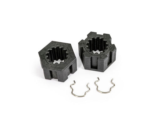Traxxas Front Hex Hubs & Clips (2) TRA10954