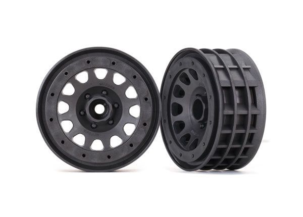Traxxas 2.2" Charcoal Gray Beadlock Method Wheels (2) TRA8171A