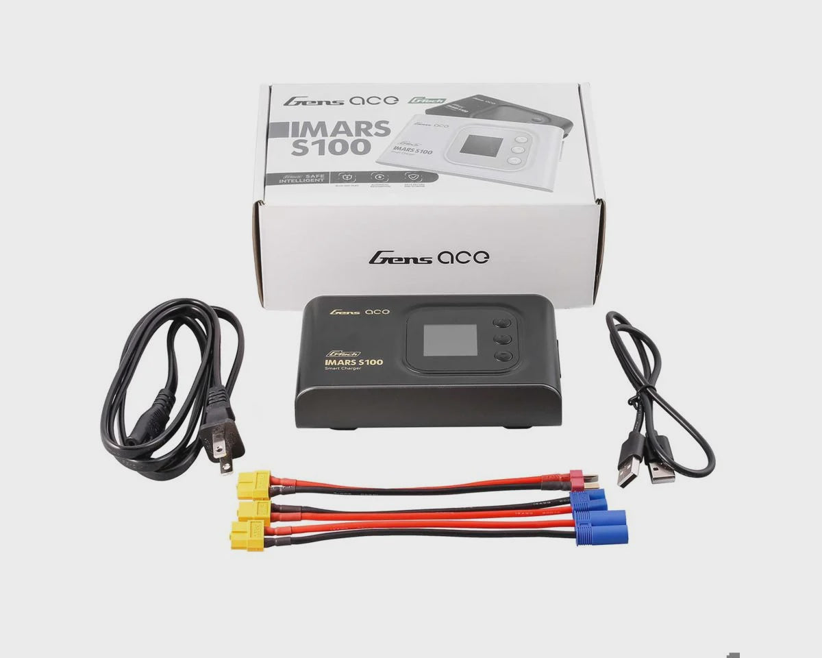 Gens Ace Imars S100 G-tech Smart AC Balance Battery Charger (6S/10A/100W) GEAS100-UB