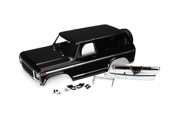 Traxxas TRX-4 1979 Ford Bronco Black Clipless Body TRA8188