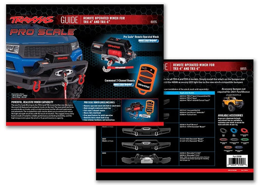 Traxxas Pro Scale Winch Reference Sheet TRA61898