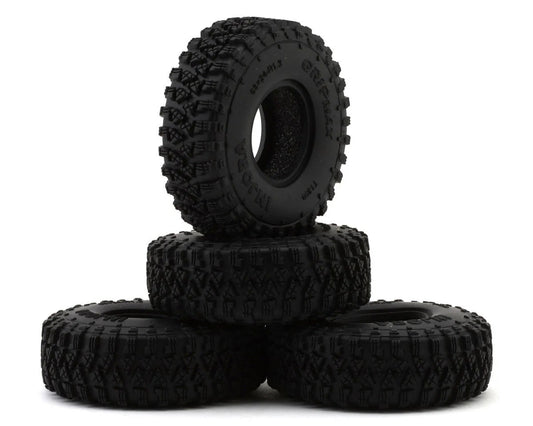 Injora 1.3" Gripmax Micro Rock Crawler Tires (4) (68mm OD) (S4) w/Foam Inserts AX-T1350