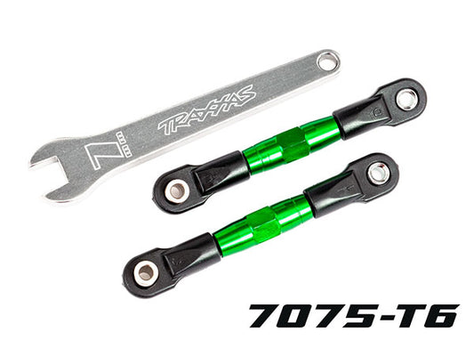 Traxxas Tubes 56mm Green Aluminum Rear Camber Links (2) TRA2443G