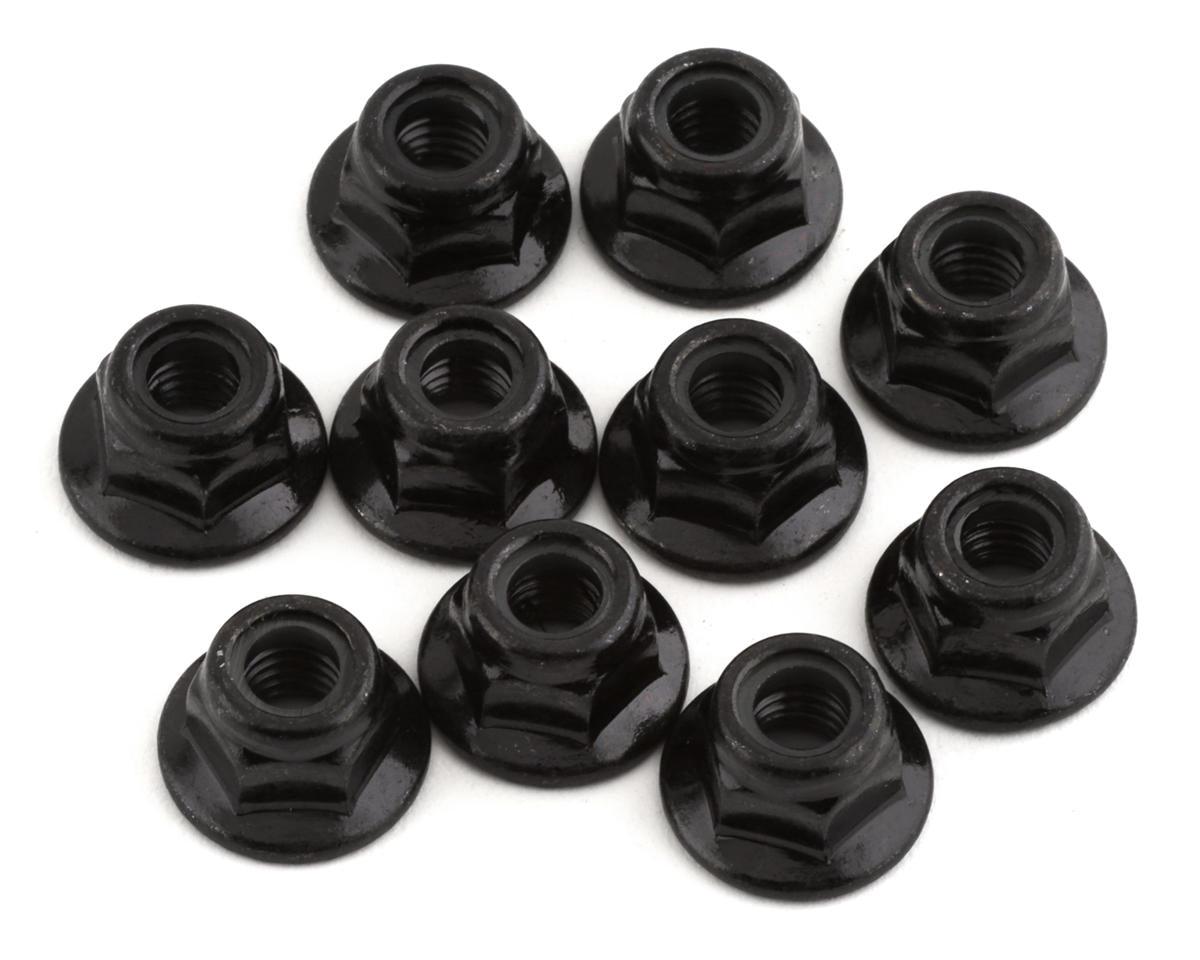 Tekno 5mm Flanged Locknuts (Black) (10) TKR1214