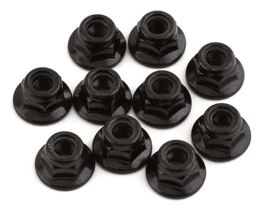 Tekno 5mm Flanged Locknuts (Black) (10) TKR1214