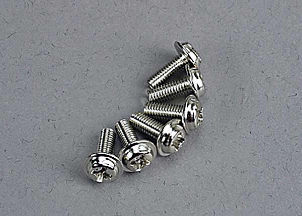 Traxxas Washer-head Machine Screws 3x8mm (6) TRA3185