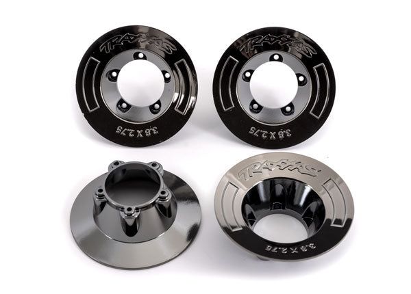 Traxxas Black Chrome Wheel Covers (4) TRA9568T