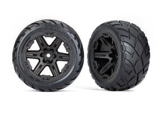 Traxxas Rxt 2.8" Orange Wheels & Anaconda Tires (2) TRA6775A