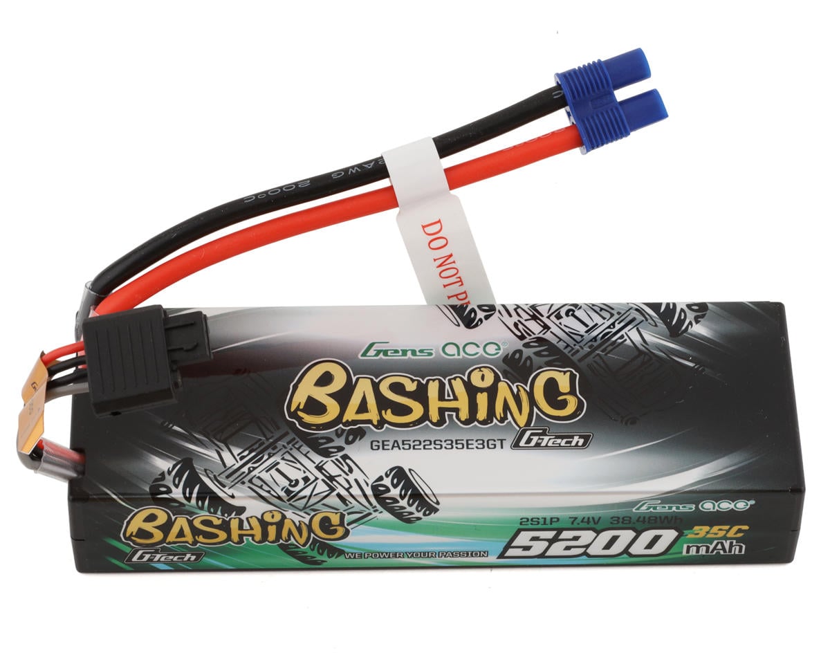 Gens Ace G-tech 5200mah 7.4v 2S1P 35C, Lipo, EC3 Plug GEA522S35E3GT