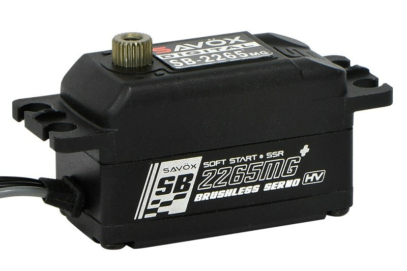 Savox Black Edition Low Profile High Voltage Brushless Digital Servo SAVSB2265MGP-BE