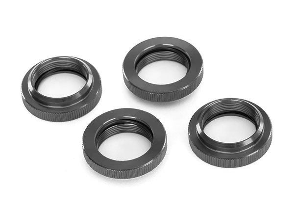 Traxxas Gray Aluminum Gtx Shock Spring Retainers (4) TRA7767-GRAY