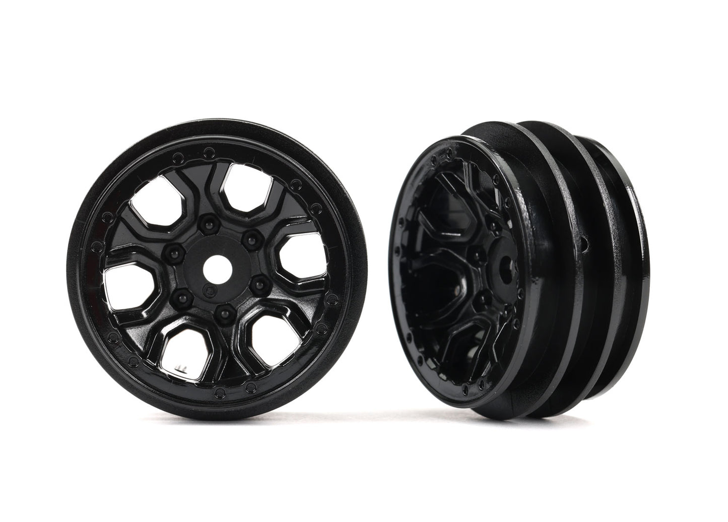 Traxxas 1.0" Black Wheels (2) TRA9770