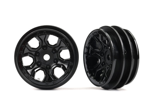 Traxxas 1.0" Black Wheels (2) TRA9770