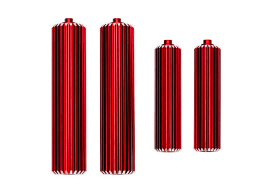 Traxxas Red Aluminum Shock Reservoirs (F&R) TRA10966-RED