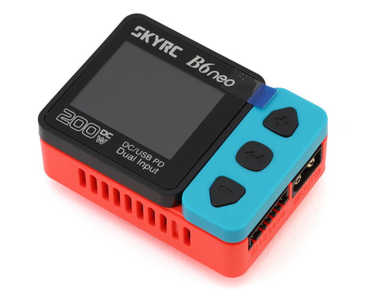 Skyrc B6neo Lipo/lihv/life DC Battery Charger (6S/10A/200W) (Red/blue) SKY-100198-01