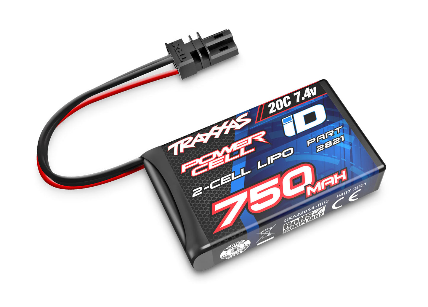 Traxxas 750mAh 7.4 Volt 2-cell Lipo Battery TRA2821