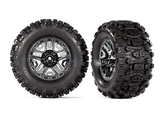 Traxxas 2.8" Gray Wheels & Sledgehammer Tires (2) TRA9072-GRAY