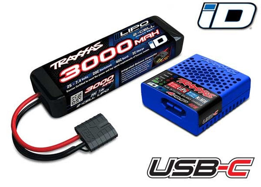 Traxxas 2S Lipo Completer w/ USB-c Charger TRA2985-2S
