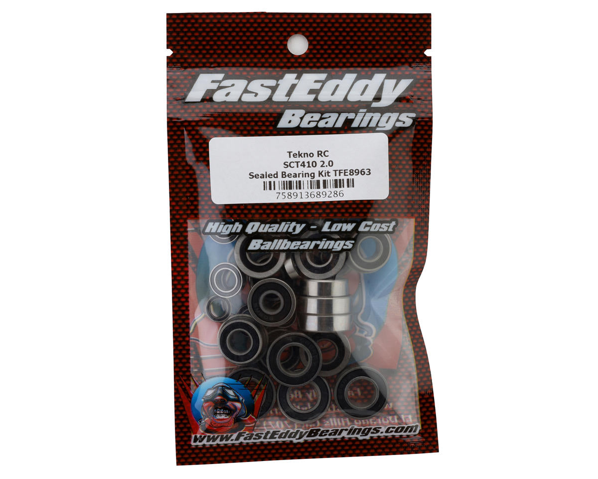 Fast Eddy Bearings Fasteddy Tekno RC SCT410 2.0 Sealed Bearing Kit TFE8963