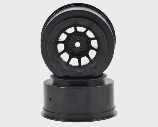 JConcepts 12mm Hex Hazard Short Course Wheels (Black) (2) (Slash Front) JCO3350B