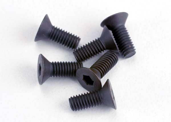 Traxxas Countersunk Machine Screws 3x8mm (6) TRA2550