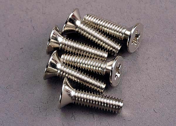 Traxxas Countersunk Machine Screws 4x15mm (6) TRA3167