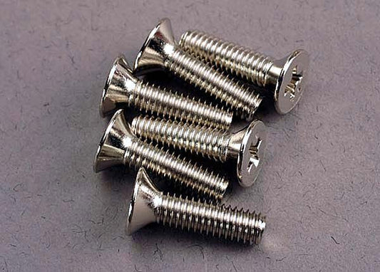 Traxxas Countersunk Machine Screws 4x15mm (6) TRA3167