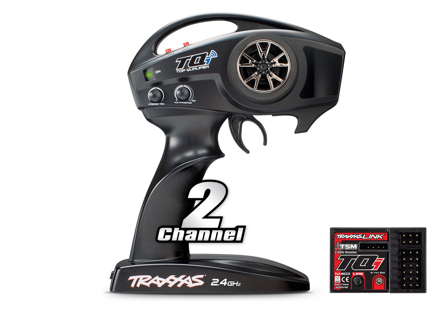 Traxxas Tqi 2-ch 2.4 Ghz Transmitter w/ Tsm Receiver TRA6509A