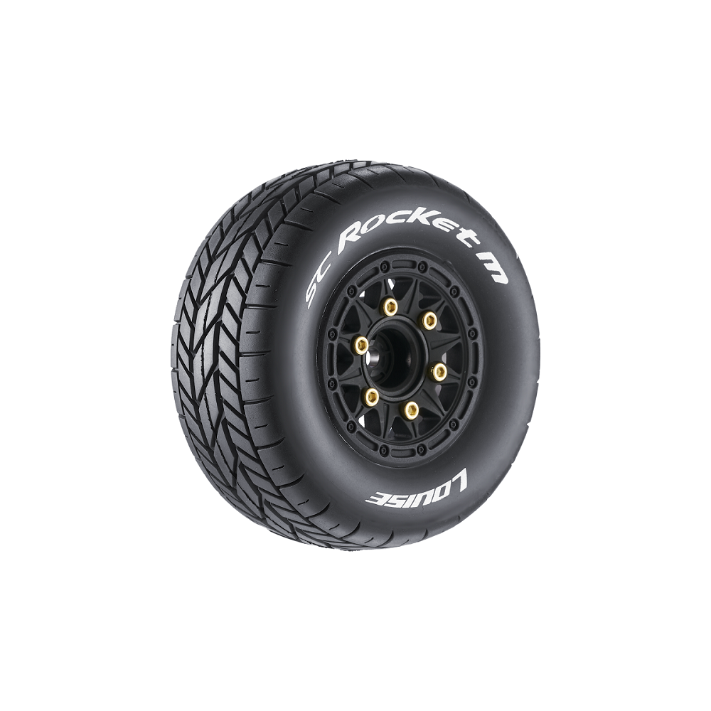 Louise R/c SC-rocket M Oval Track 1/10 Short Course Tires, Soft, 12, LOULT3228SB
