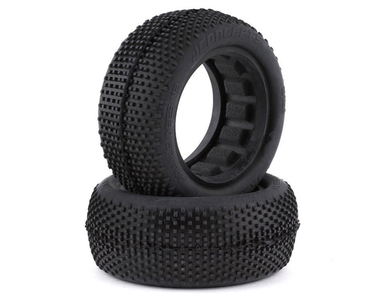 JConcepts Double Dee's V2 2.2" 4WD 1/10 Front Buggy Tires (2) (Green) JCO3161-02