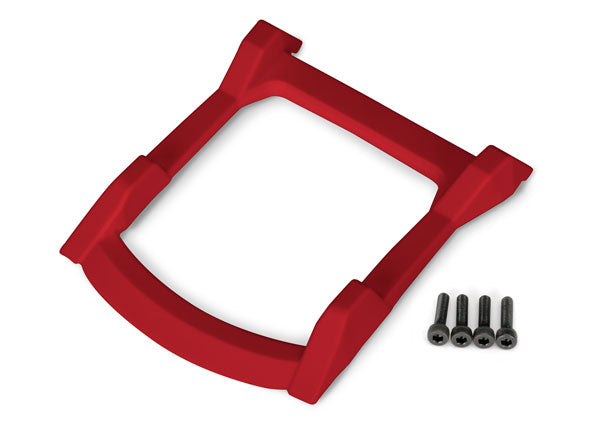 Traxxas Rustler 4x4 Red Roof Skid Plate w/ Screws TRA6728R