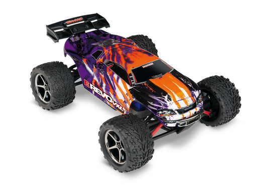 Traxxas 1/16 E-revo VXL W/battery TRA71076-8-PRPL