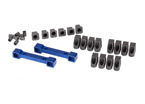 Traxxas Blue Aluminum Suspension Arm Mounts & Hardware TRA8334X