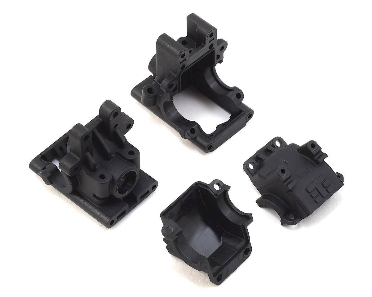 Tekno EB410/ET410 Front & Rear Bulkhead Set (Revised) TKR6519B
