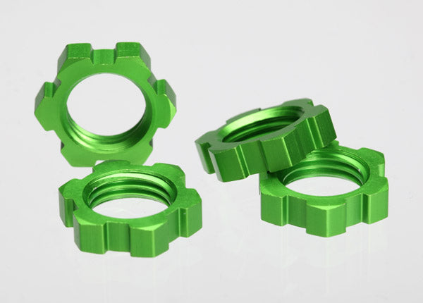 Traxxas 17mm Green Aluminum Splined Wheel Nuts (4) TRA5353A