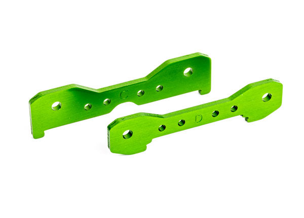 Traxxas Green 6061-T6 Aluminum Rear Tie Bars (2) TRA9528G