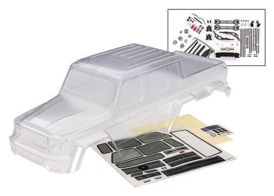 Traxxas TRX-4 Mercedes-benz G 63 Amg 6x6 Clear Clipless Body TRA9129